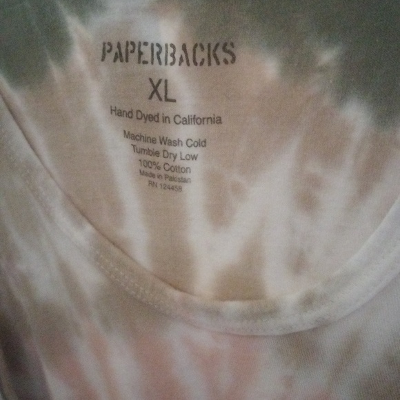 Paperbacks tie dye tee - Picture 1 of 1